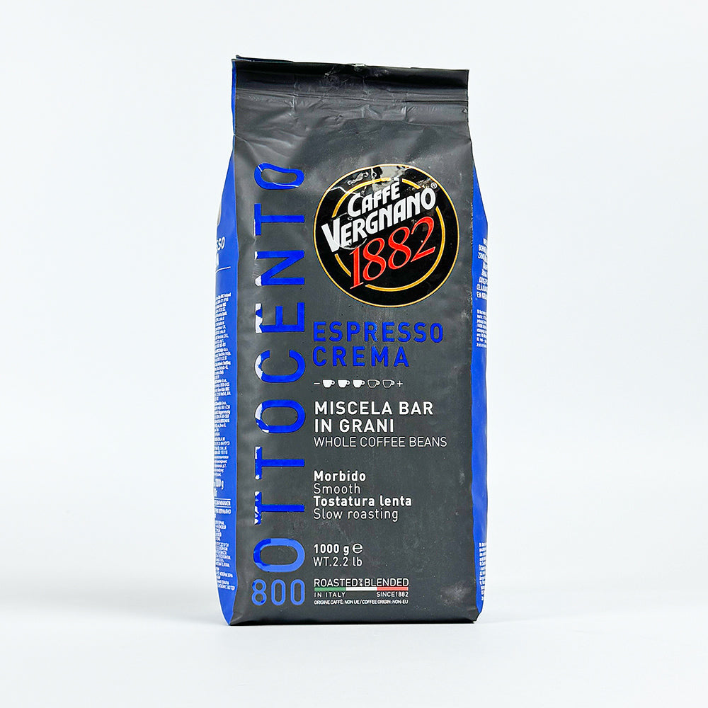 Caffè Vergnano Smooth Espresso 800 Blend Coffee Beans - 1kg