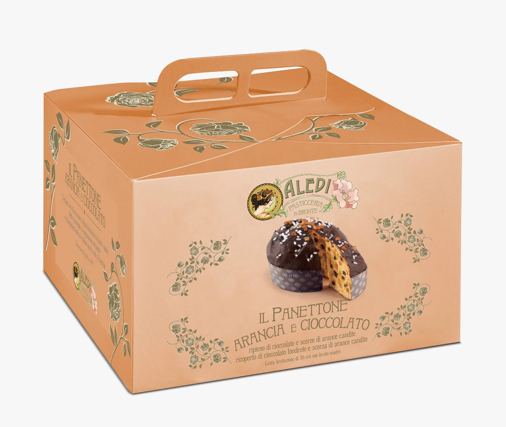 Aledi Sicilian Blood Orange & Dark Chocolate Panettone (Gift Box) 1kg