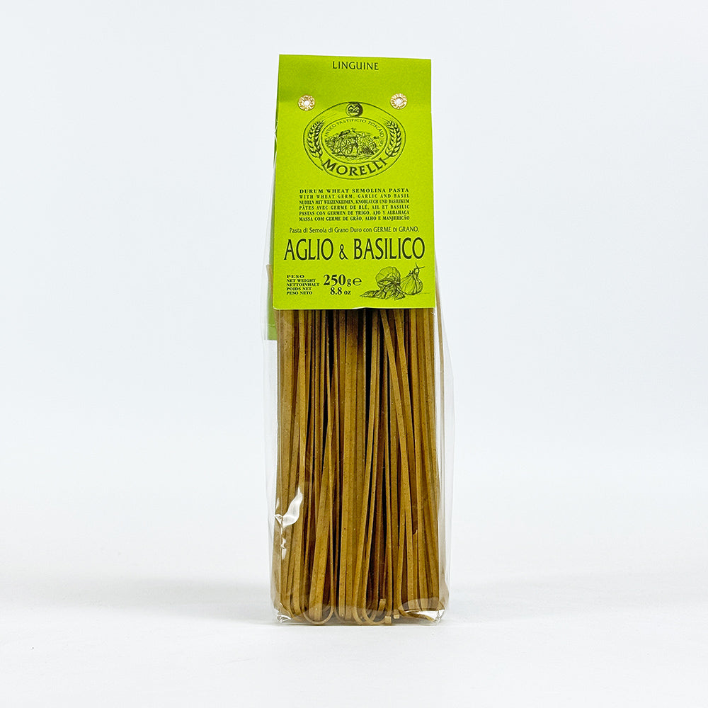 Morelli Garlic & Basil Linguine Pasta - 250g