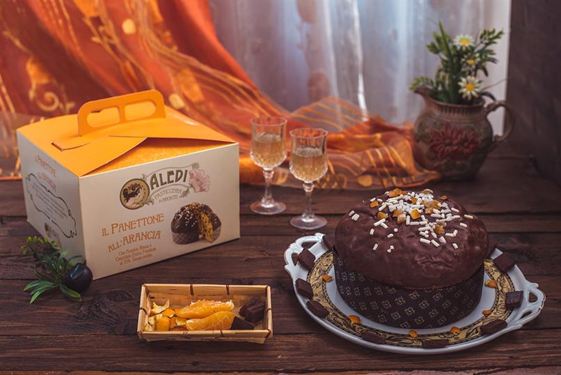 Aledi Sicilian Blood Orange & Dark Chocolate Panettone (Gift Box) 1kg