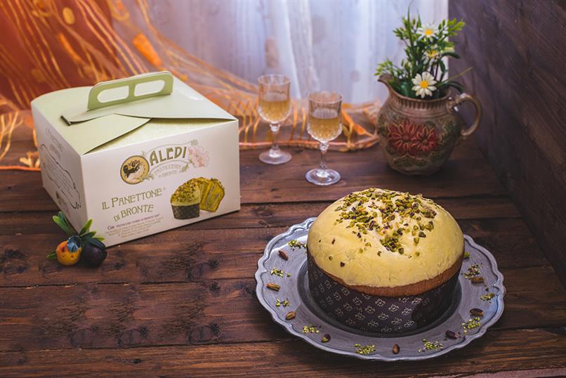 Aledi Sicilian Bronte Pistachio Panettone DOP (Gift Box) 900g